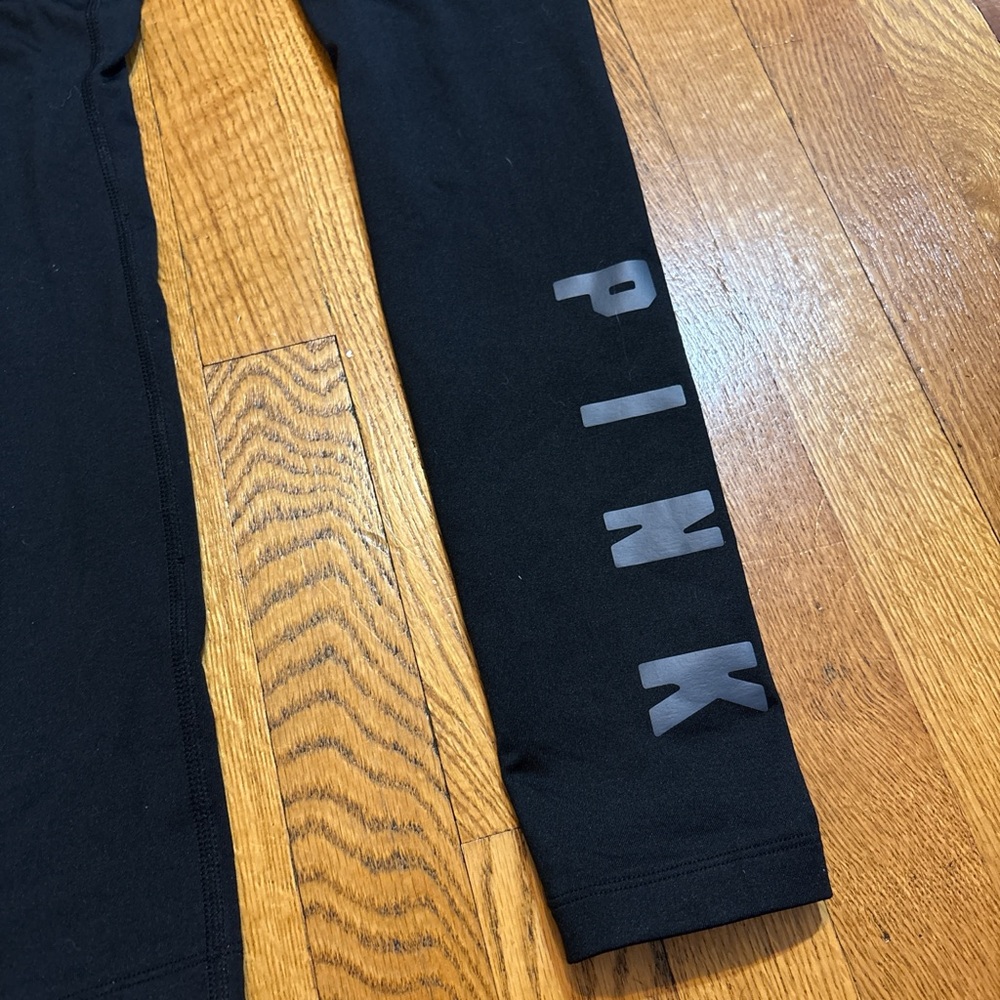 PINK Victoria's Secret Black Fleece lined Leggings - Picture 2 of 6